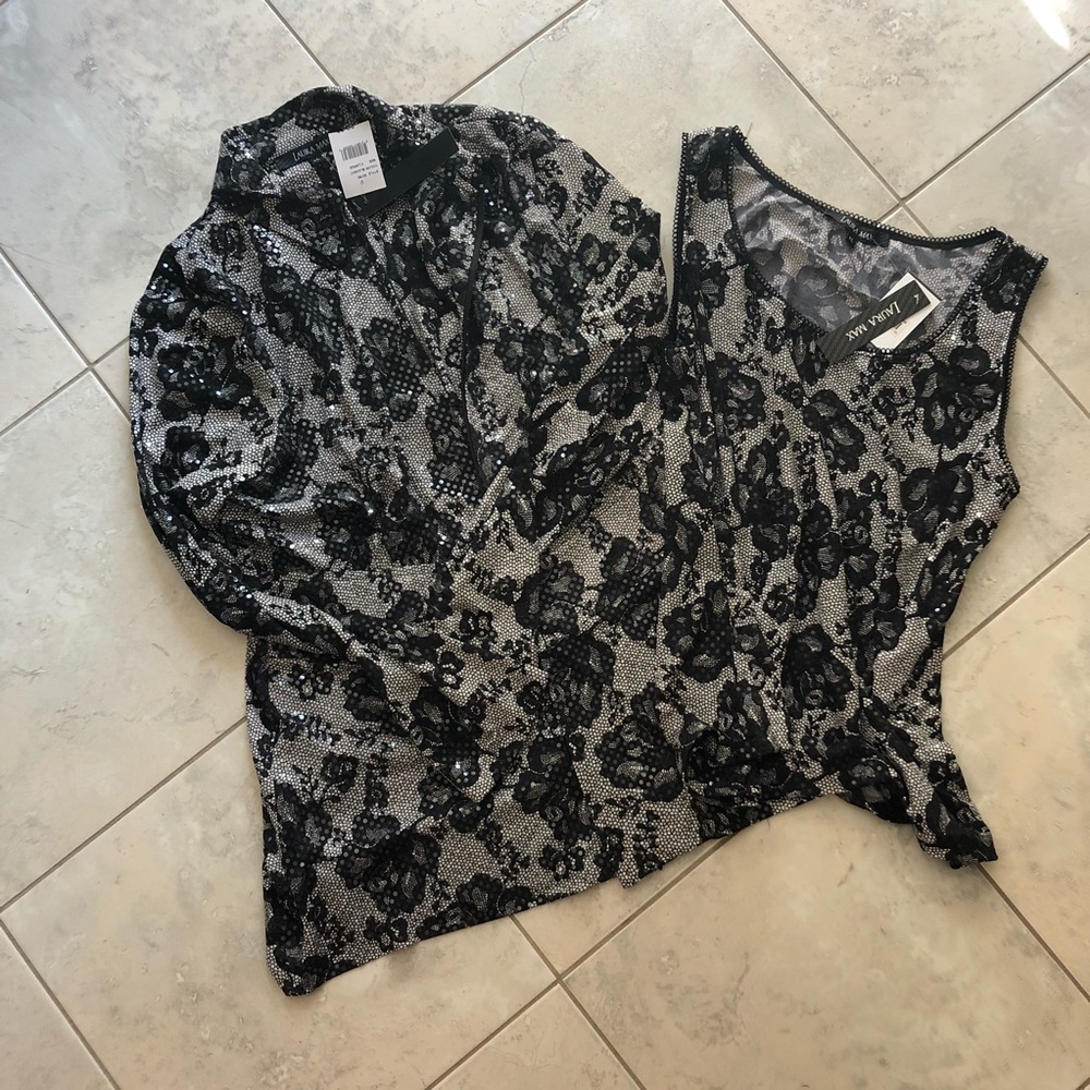 Laura Max two piece top set